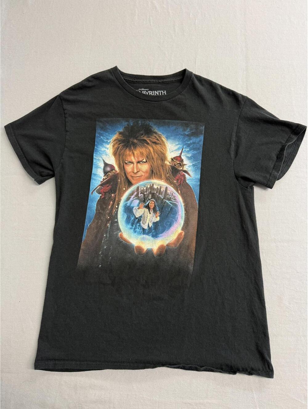 Jim Henson's Labyrinth Film Poster T-shirt David Bowie - M